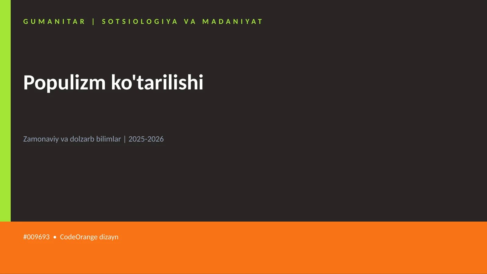 Populizm ko'tarilishi