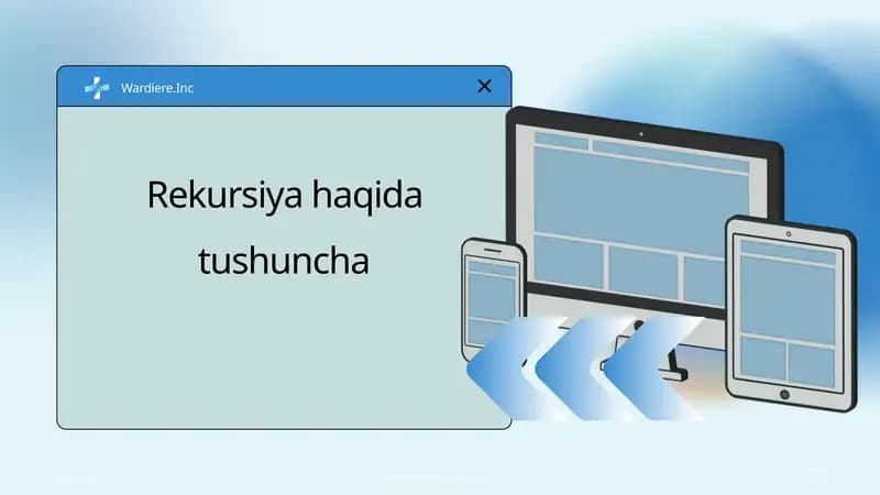 Rekursiya haqida tushuncha