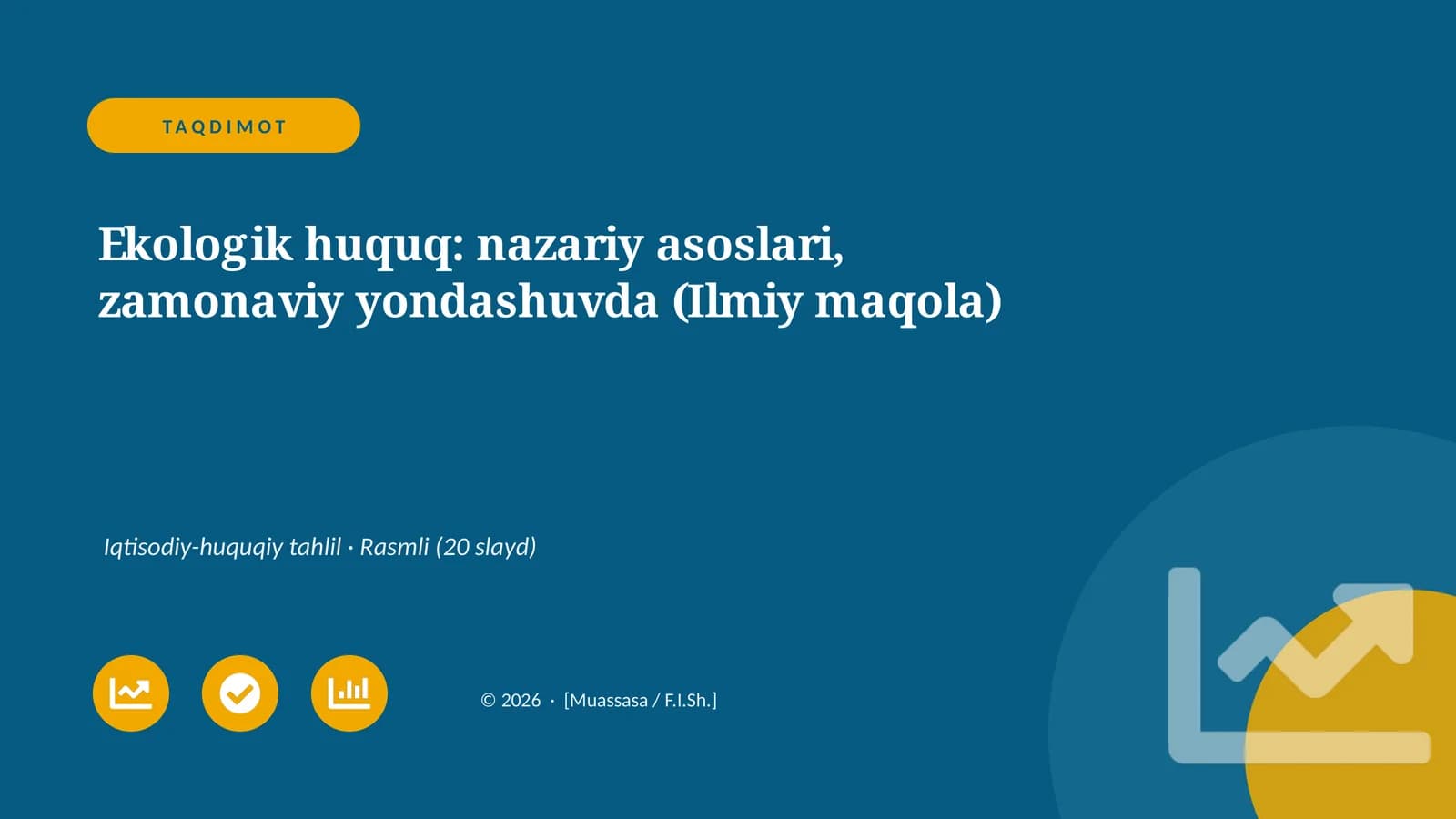 Ekologik huquq: nazariy asoslari, zamonaviy yondashuvda
