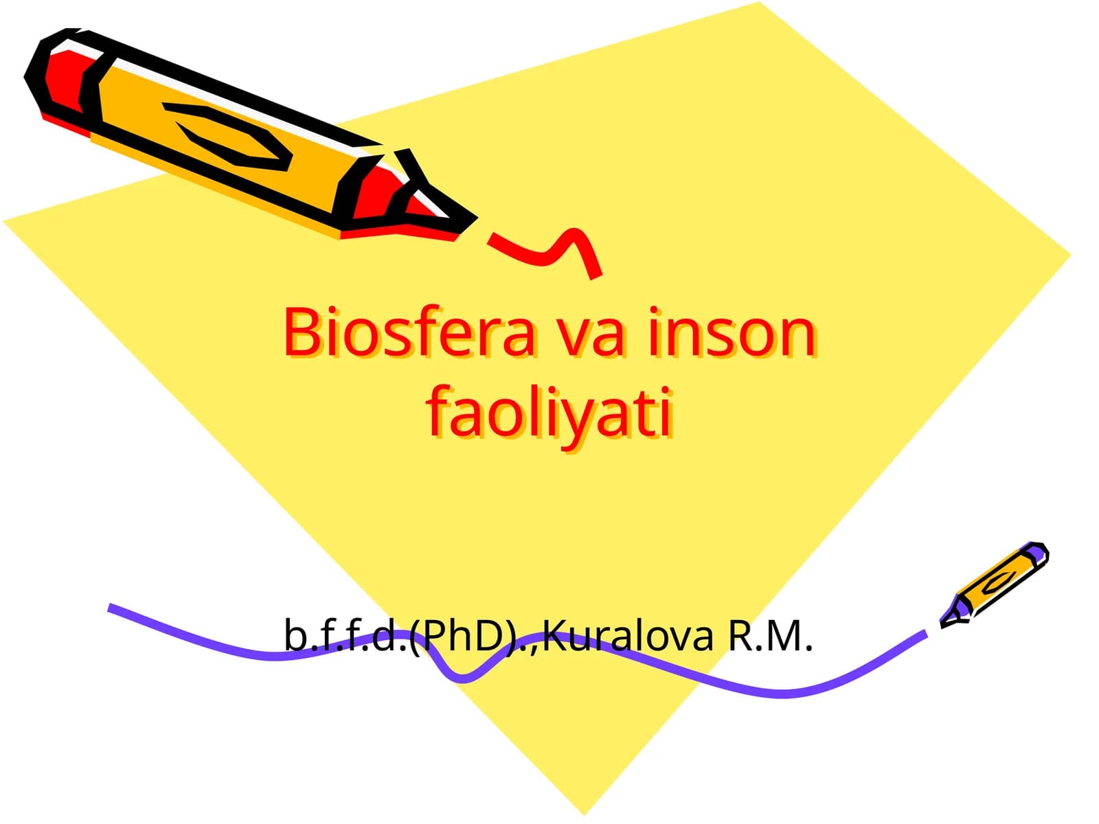 Biosfera va inson faoliyati