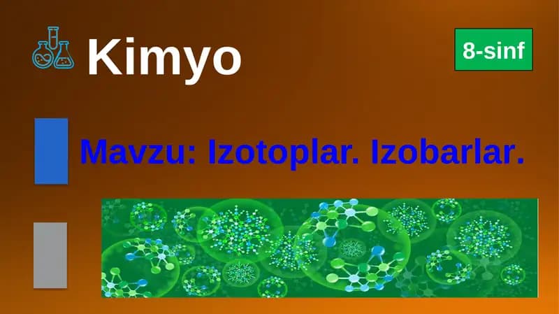 Izotoplar.Izobarlar.