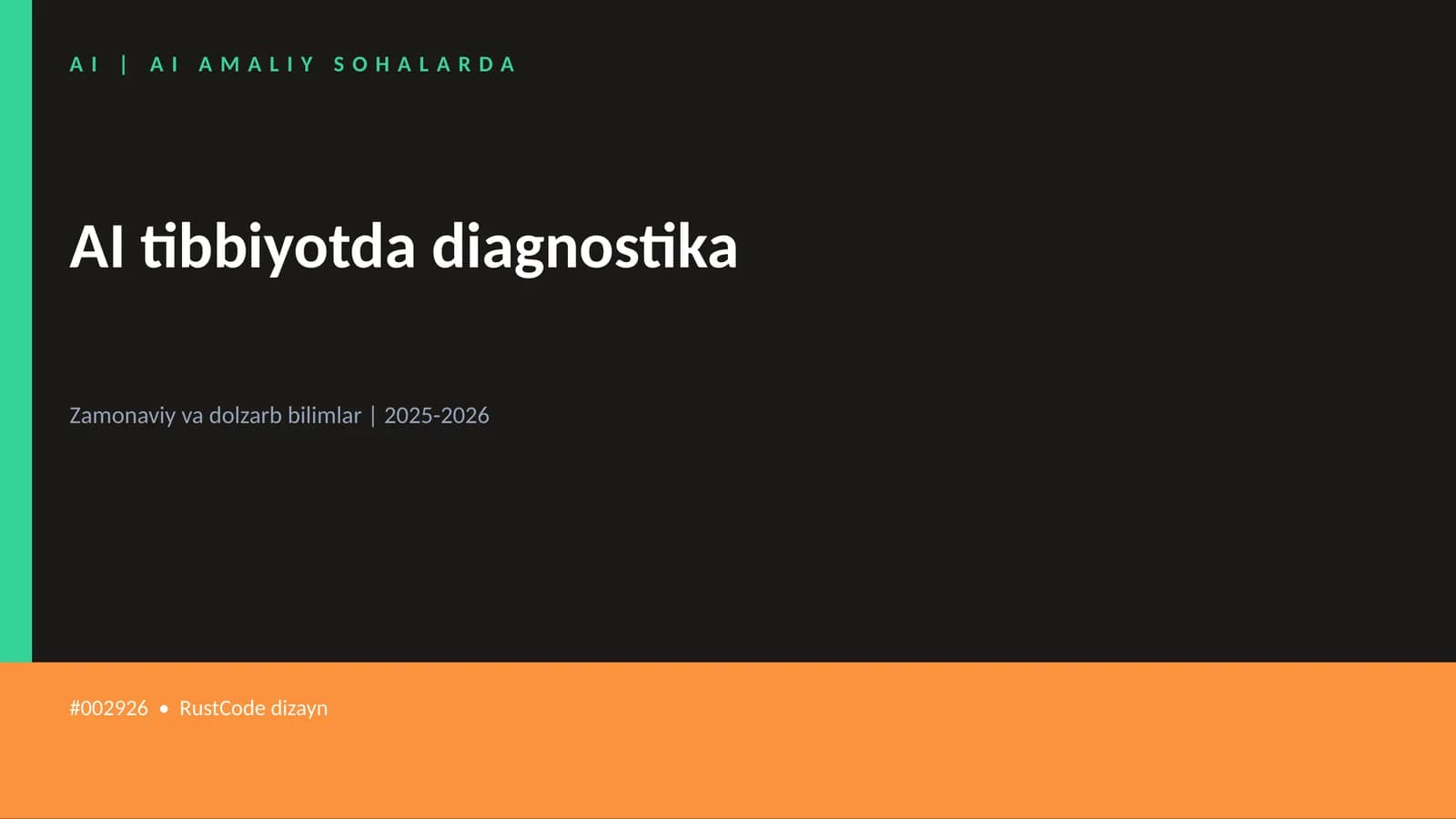 AI tibbiyotda diagnostika