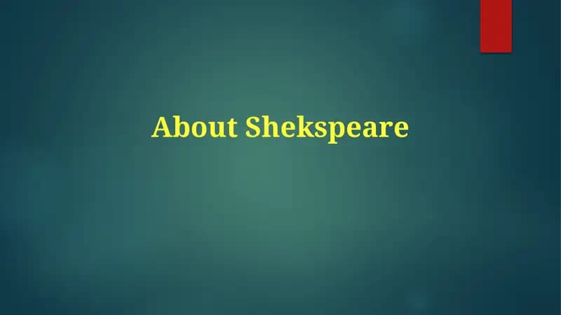 Shekspeare hayoti va davridagi yurishlar