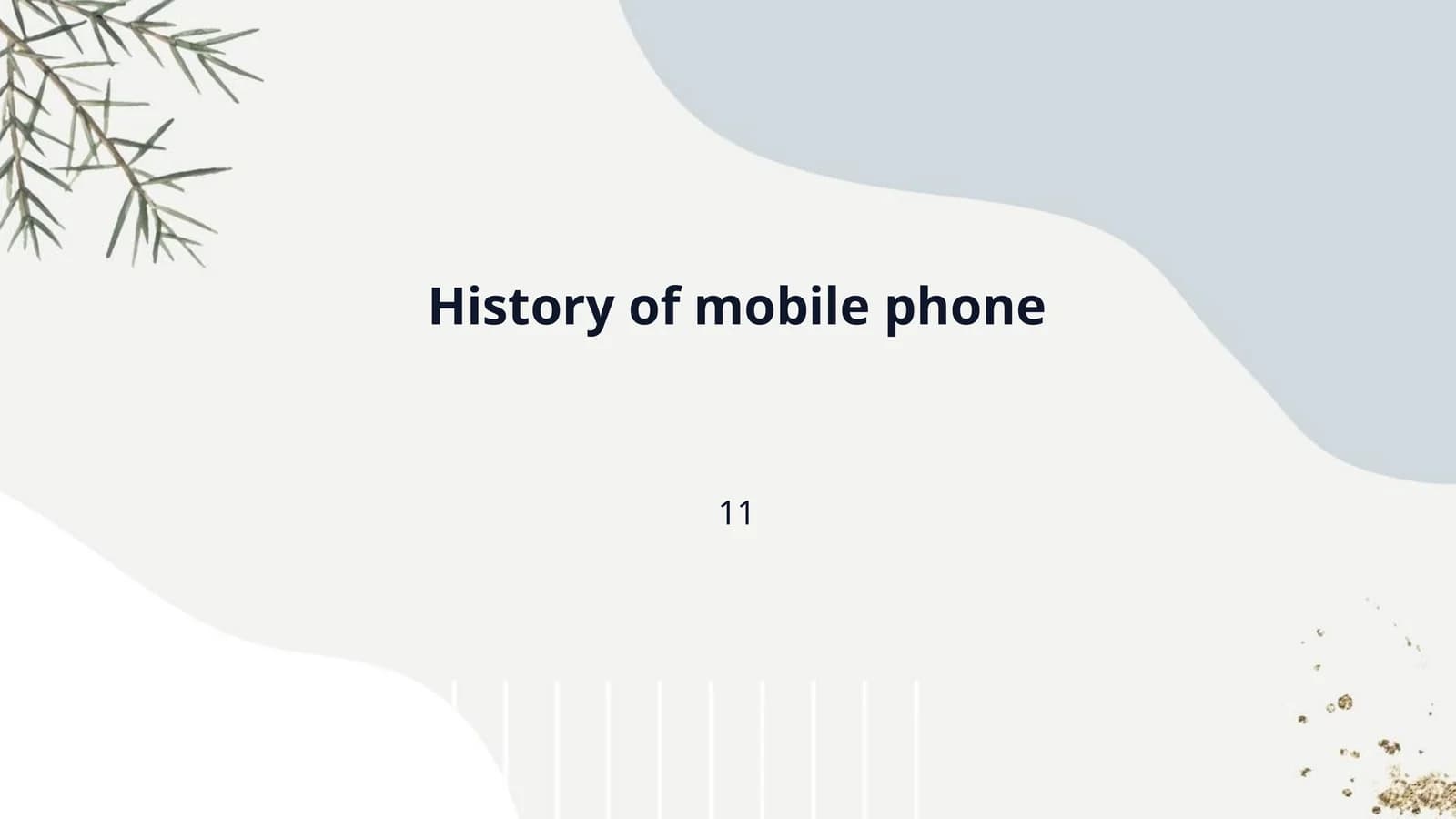 History of mobile phone