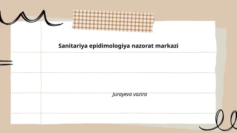 Sanitariya-epidemiologiya nazorat markazi