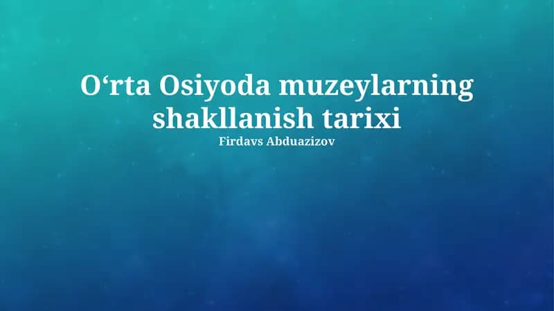 Muzey binolari me'morchiligi va dizayni
