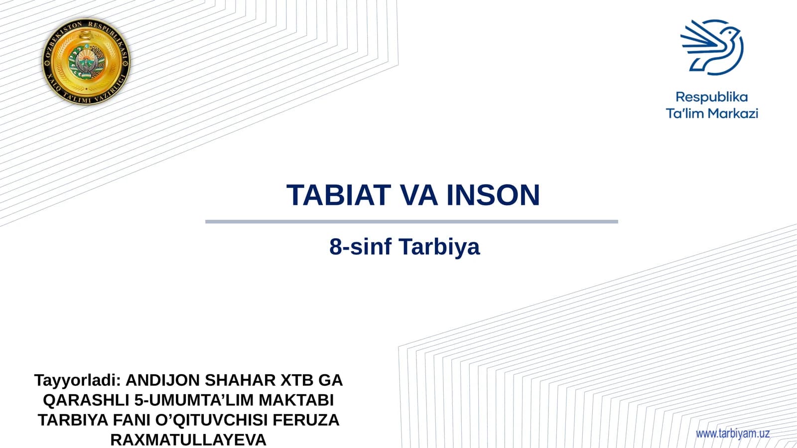 TABIAT VA INSON