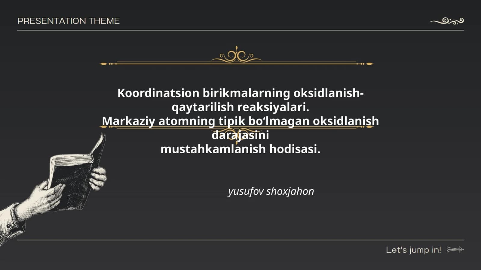 Koordinatsion birikmalarning oksidlanish-qaytarilish reaksiyalari