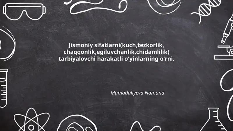 Harakatli O'yinlar Metodikasi