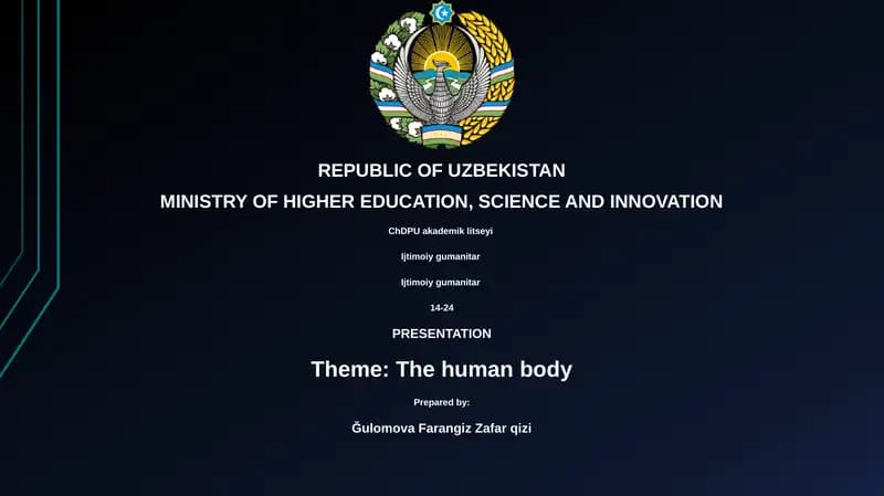 The human body