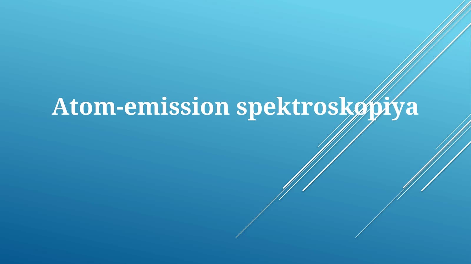 Atom-emissionspektroskopiya