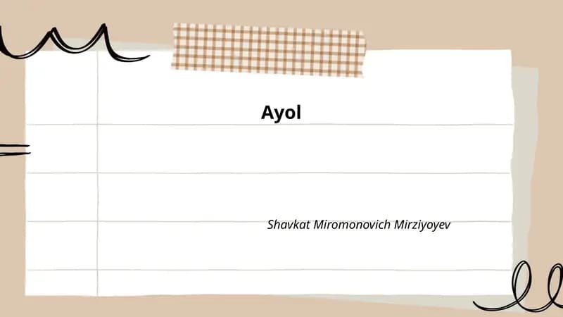 Ayol Huquqlari va Gender Tengligi