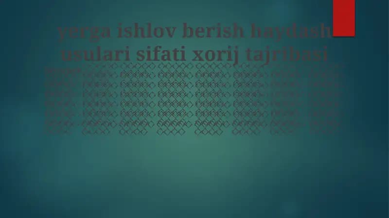 Aniq Ekish Texnologiyalari