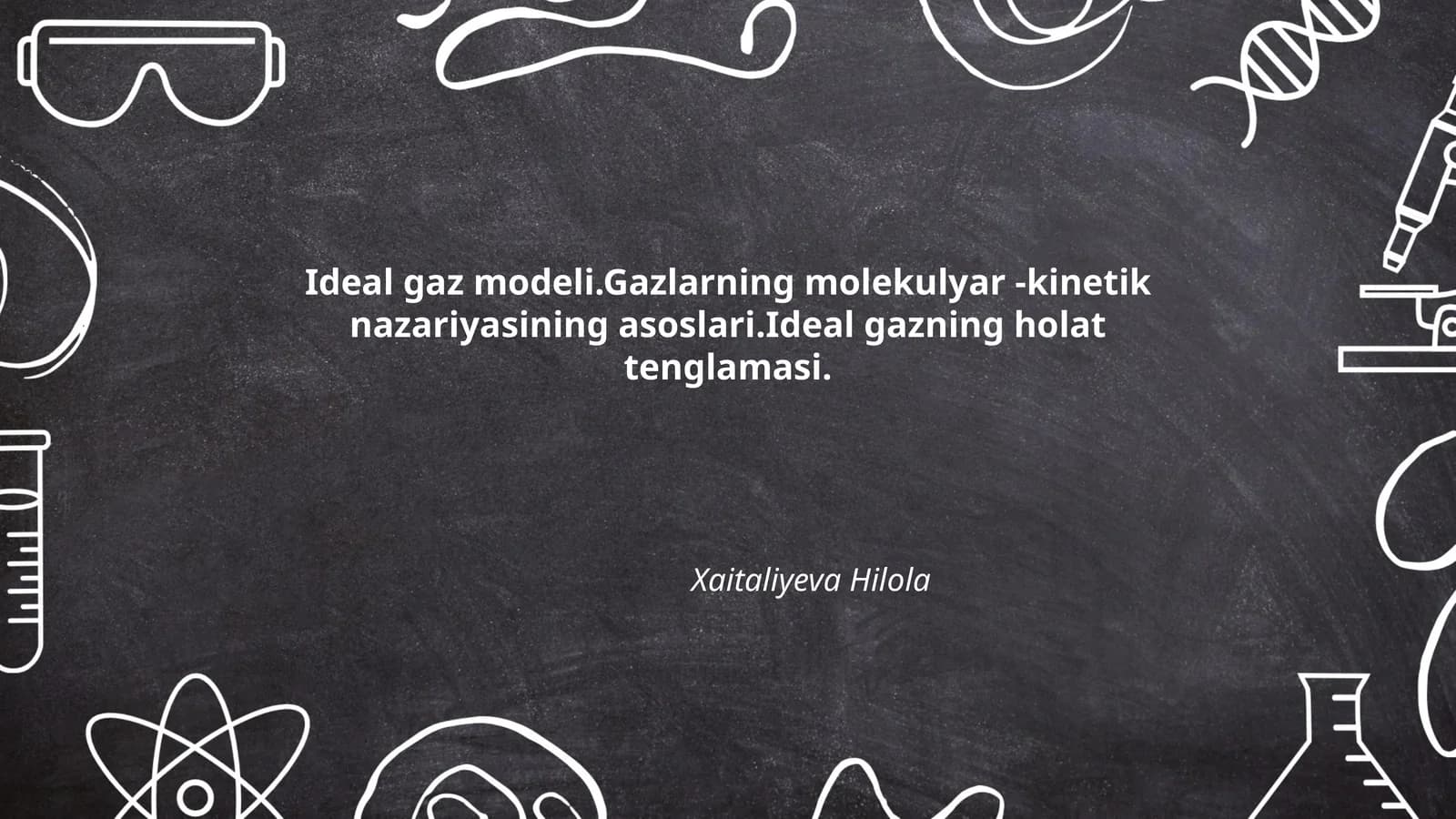 Ideal gaz modeli