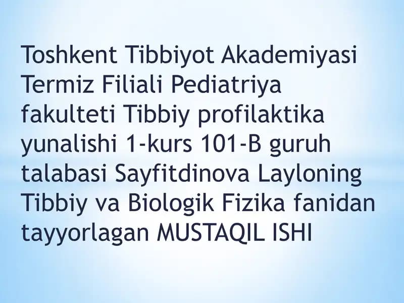 Tibbiyotda endaskopik usullarning qo’llanishi
