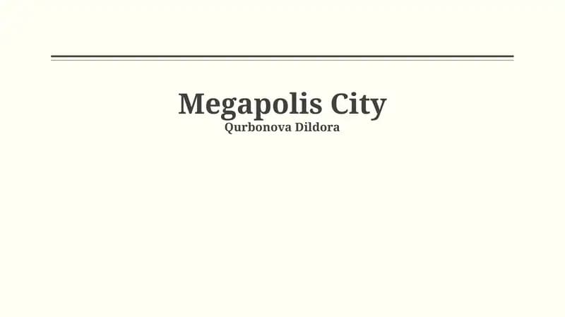 Megapolis City