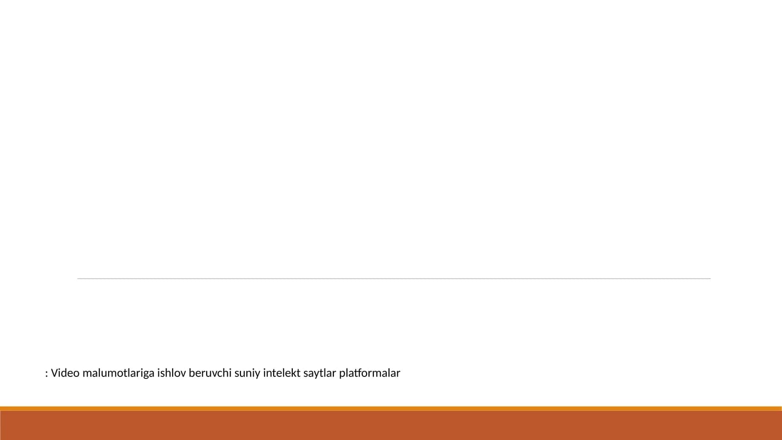 Suniy intelekt yordamida videomuharrir