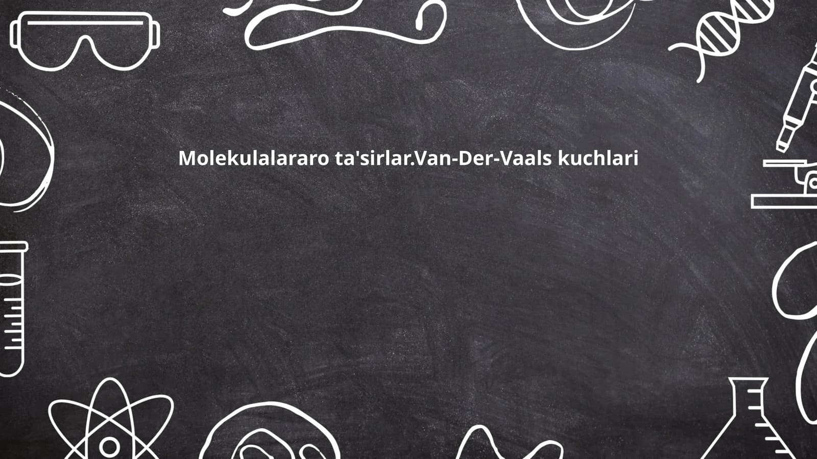 Van-Der-Vaals kuchlari