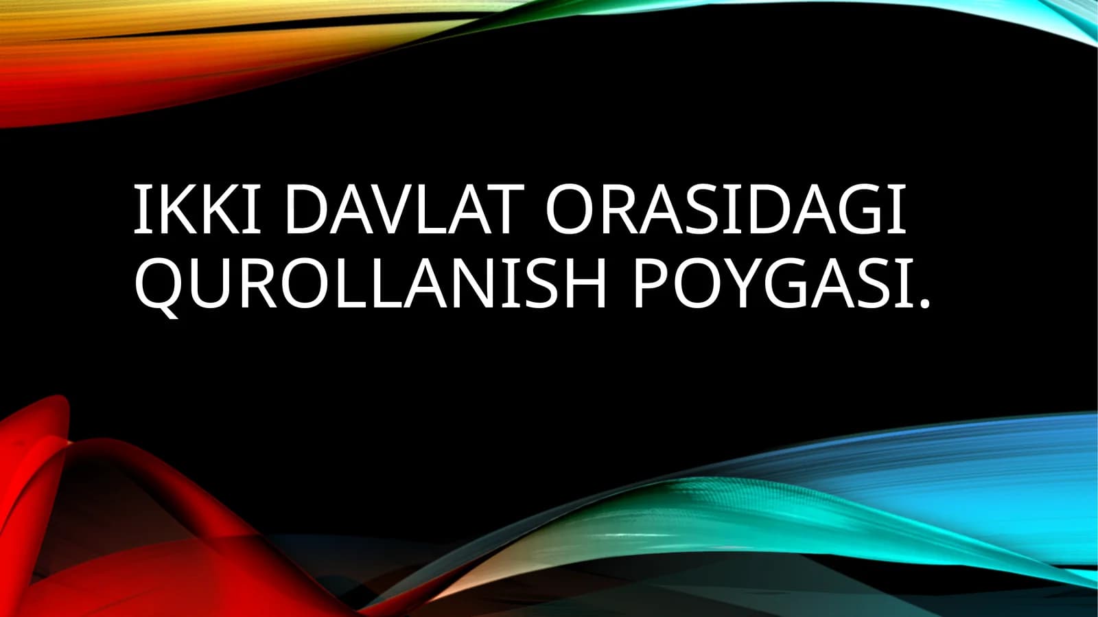 Ikki davlat orasidagi qurollanish poygasi.