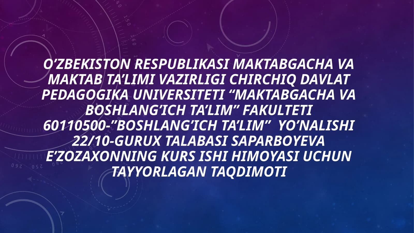 Boshlangʻich sinflarda matematikadan muammoli dars va ularni tashkil etish metodikasi