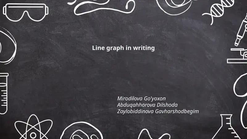 Line graph in writing