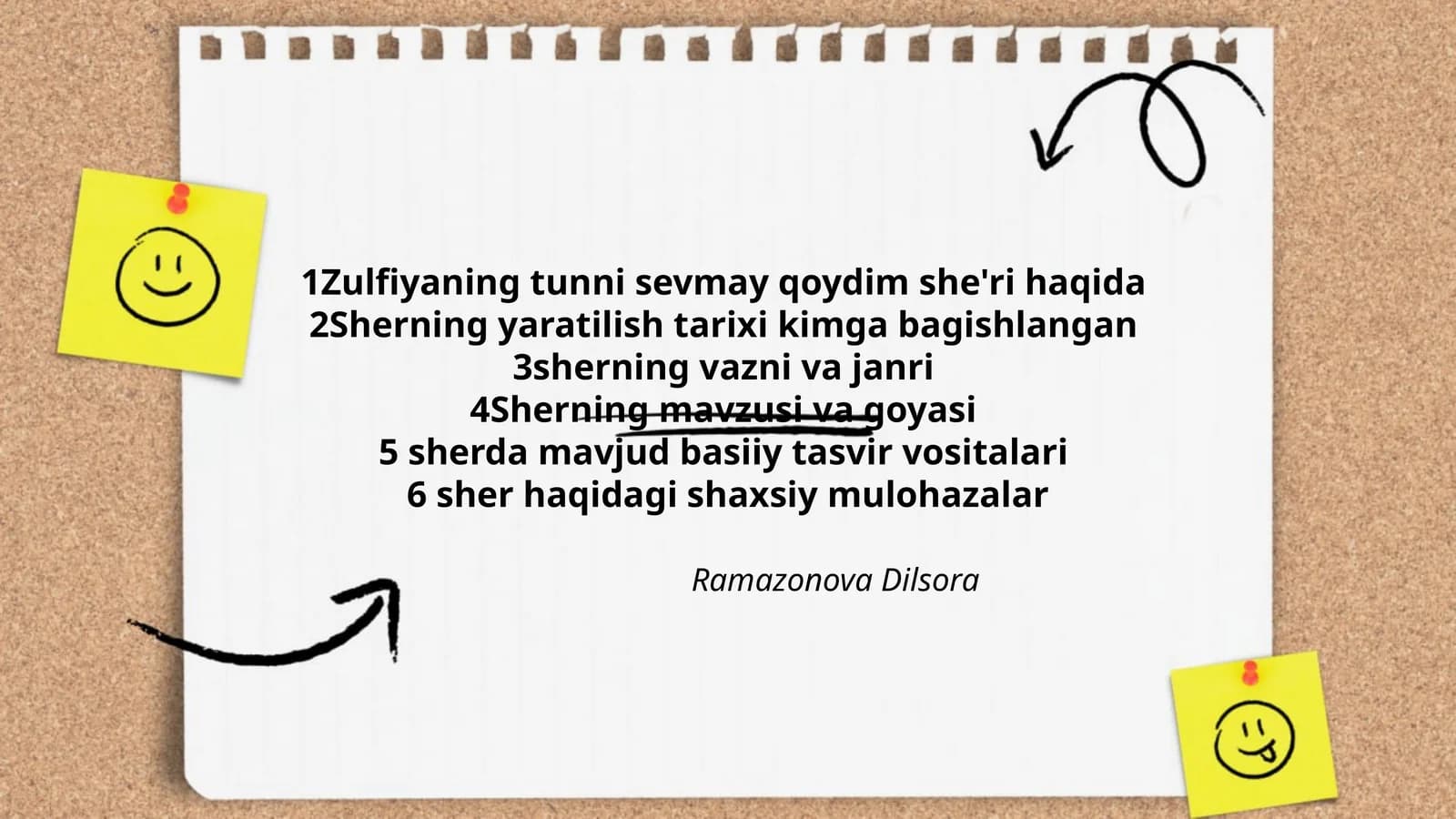 Zulfiyaning tunni sevmay qoydim she'ri haqida