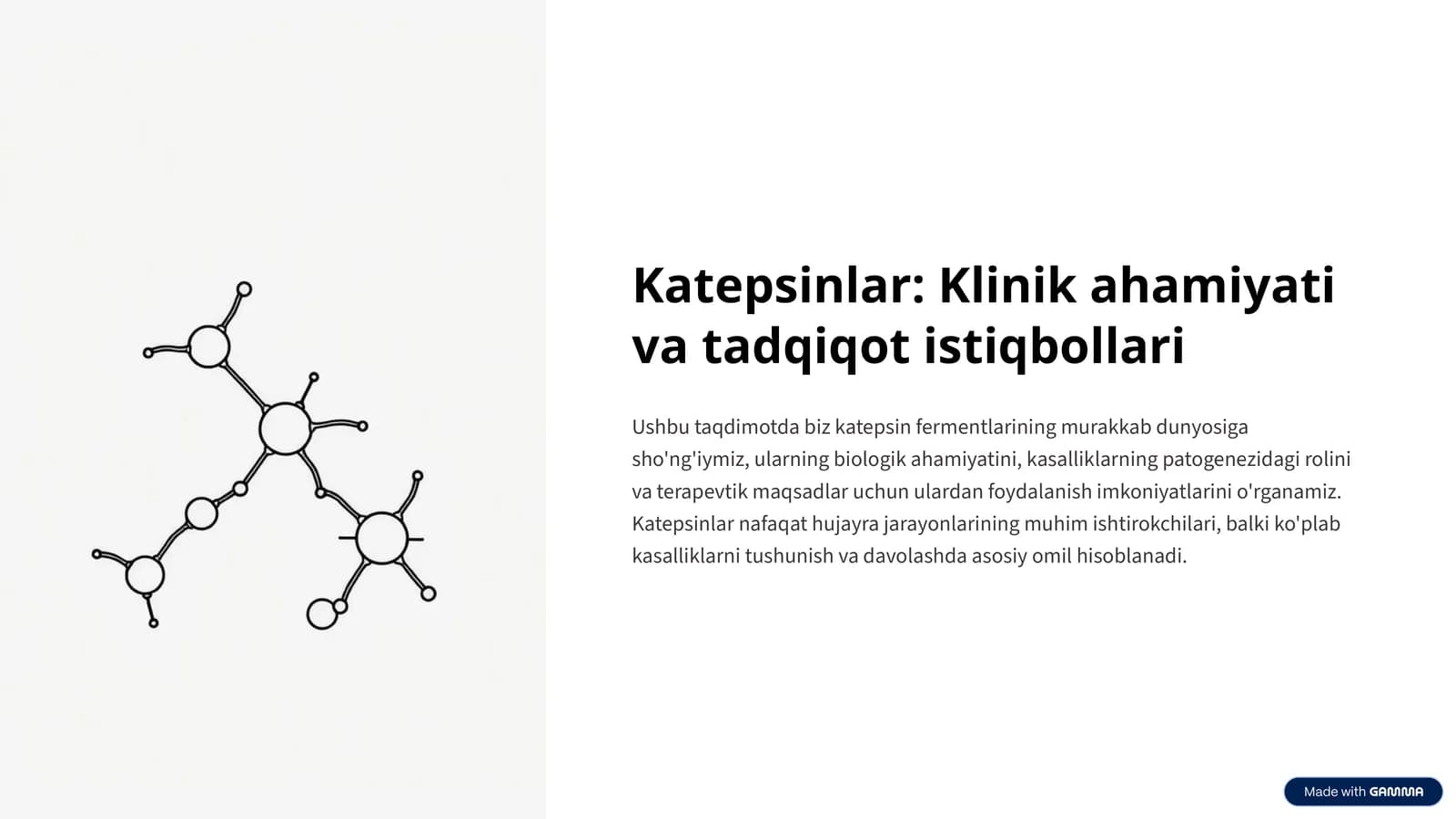 Katepsinlar: Klinik ahamiyati va tadqiqot istiqbollari
