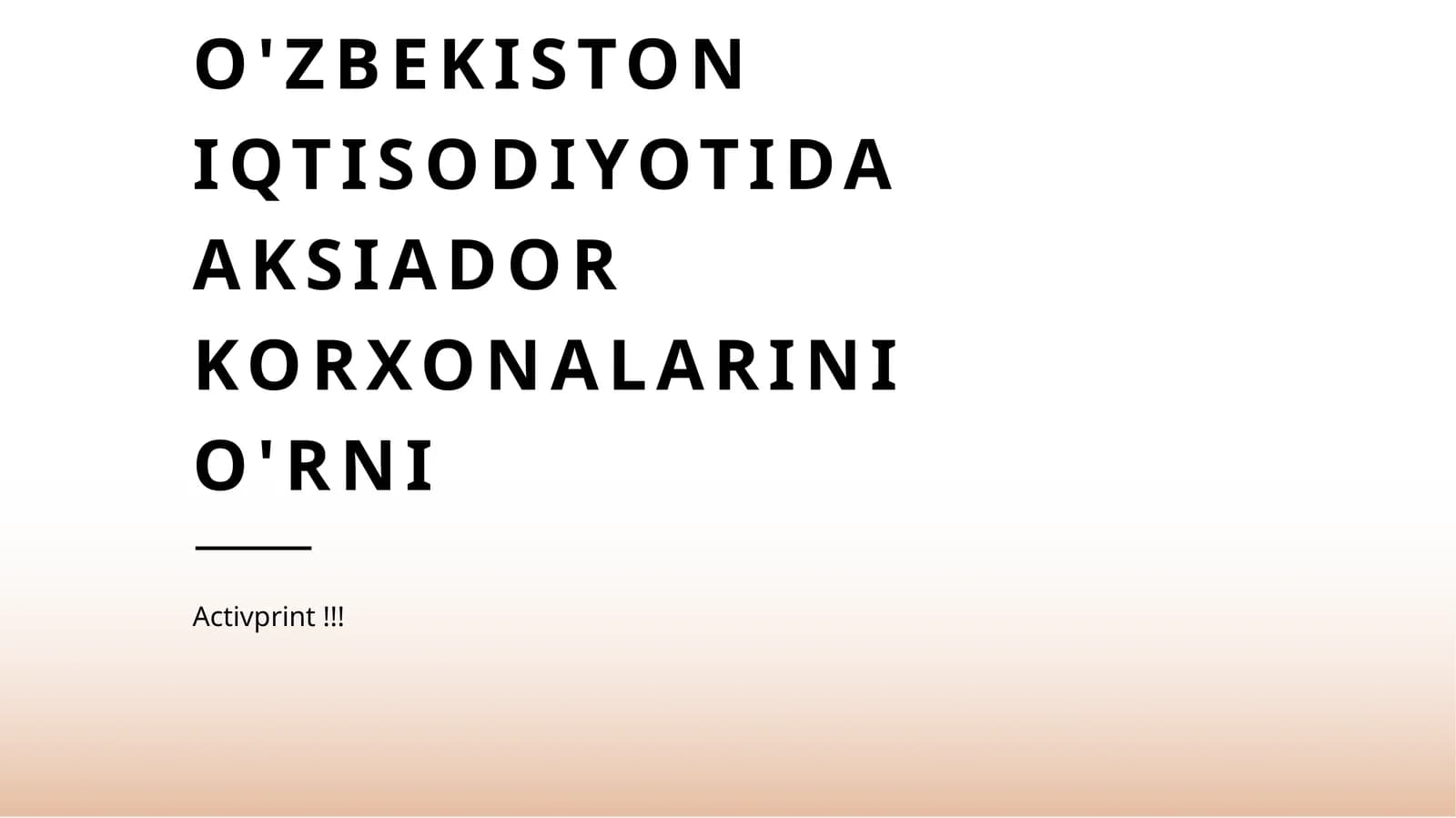 o'zbekiston iqtisodiyotida aksiador korxonalarini o'rni