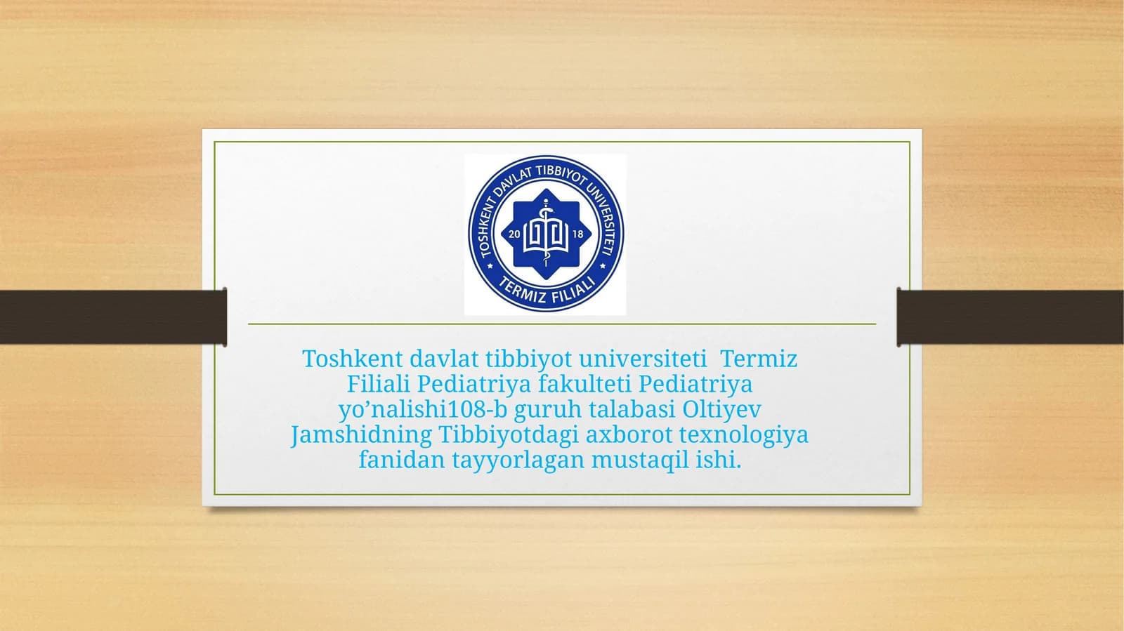 Masalalarning algoritmini tuzish va shu algoritm asosida Delphi dasturlash tilida dastur tuzish. Masalalarning algoritmini tuzish va shu algoritm asostibbiyot