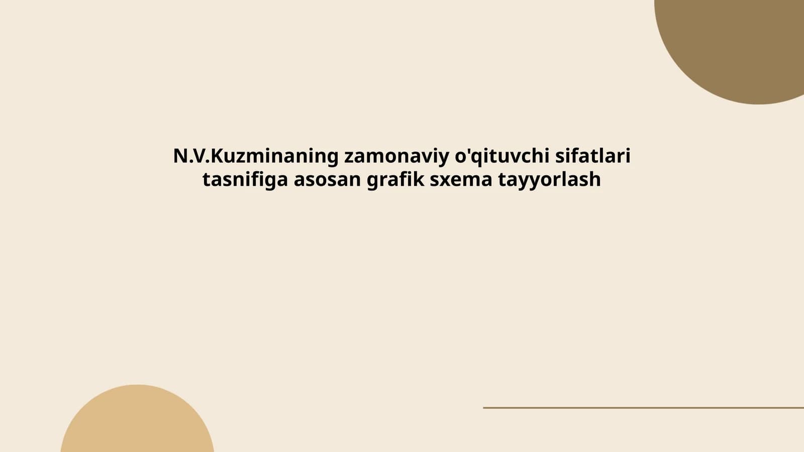 Zamonaviy o'qituvchining innovatsion fikrlash qobiliyati