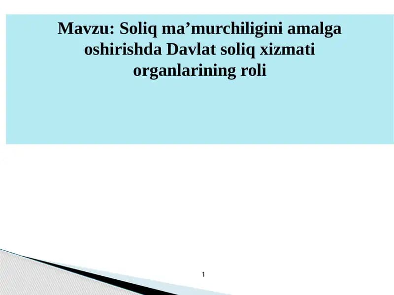 Davlat soliq qoʼmitasi raisi