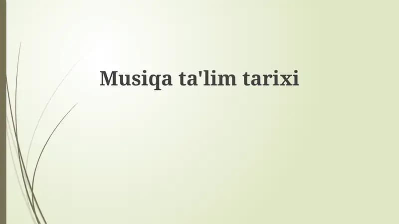 Musiqata'limtarixi
