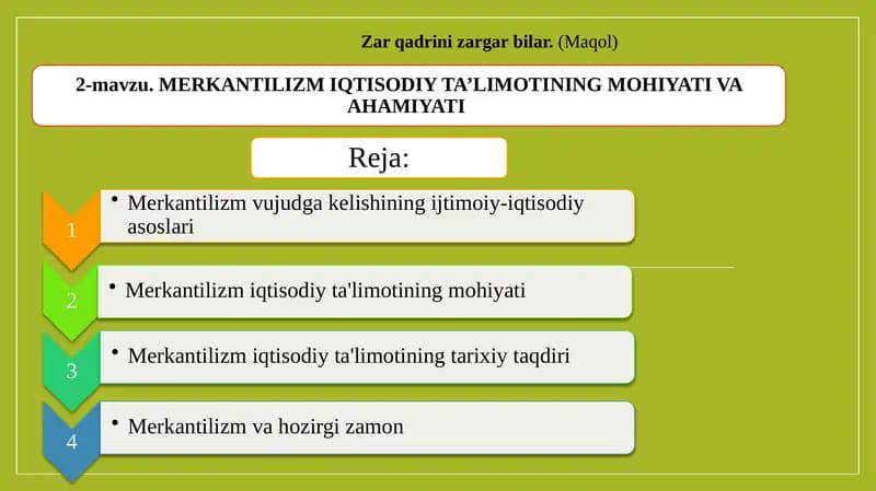 Bumerkantilizm ta'limoti