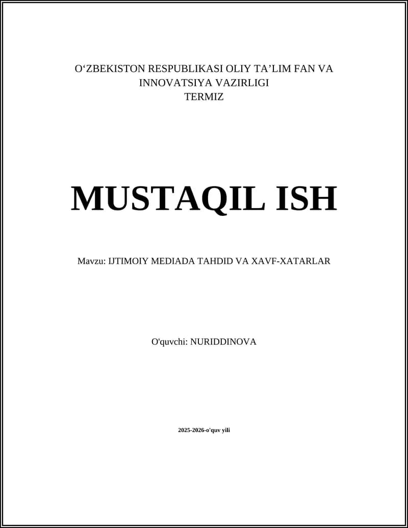 Soxta axborot va dezinformatsiya tarqalishi