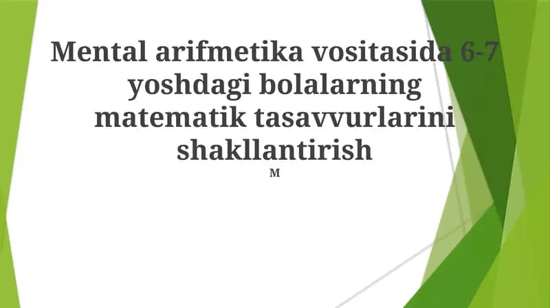 Mental arifmetika