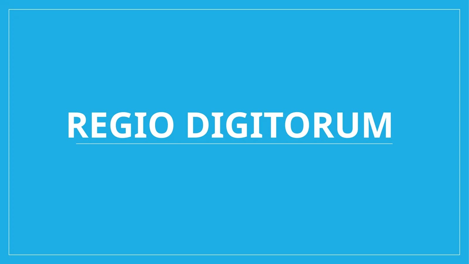 Regio digitorum