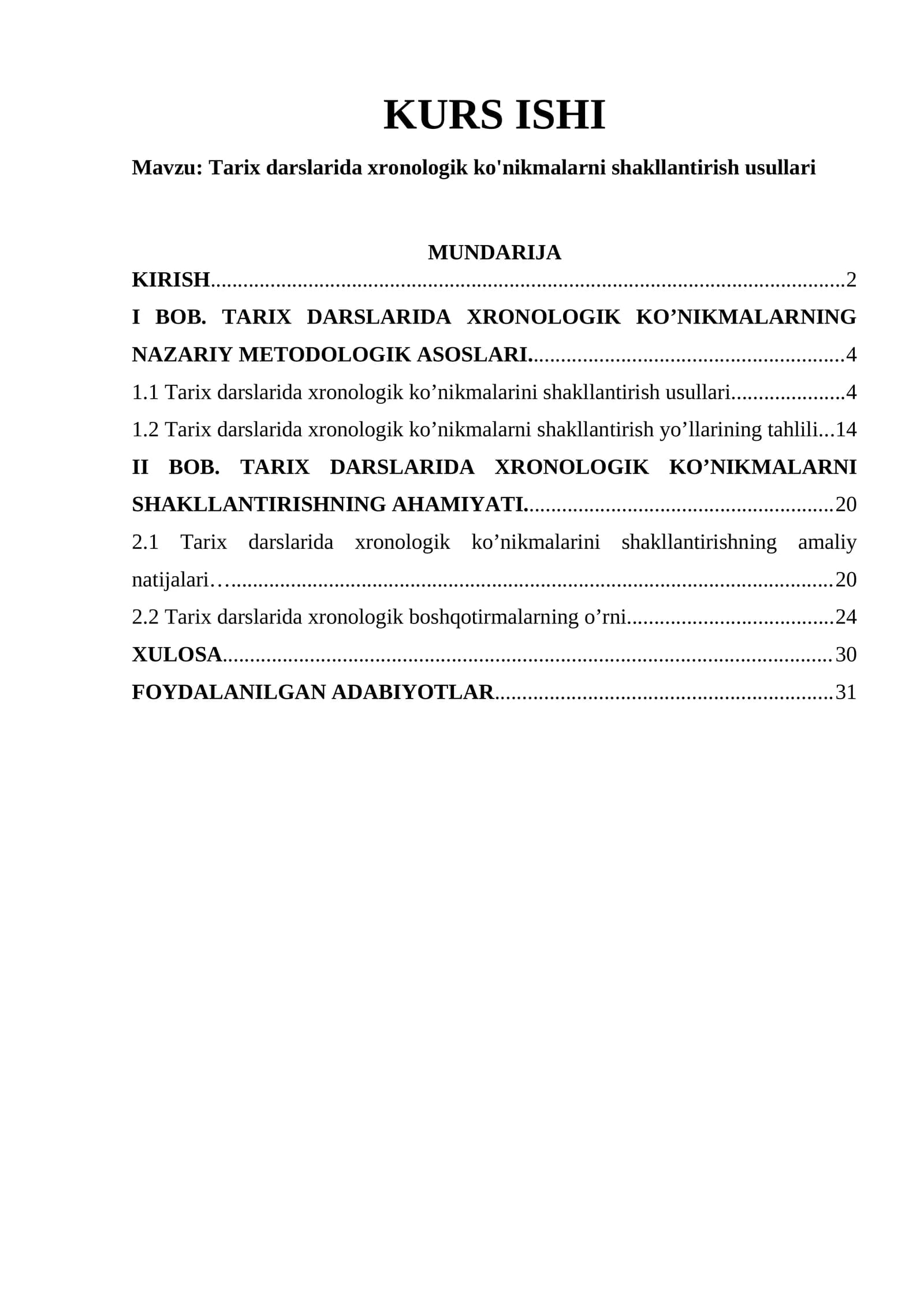 Tarix darslarida xronologik ko'nikmalarni shakllantirish usullari