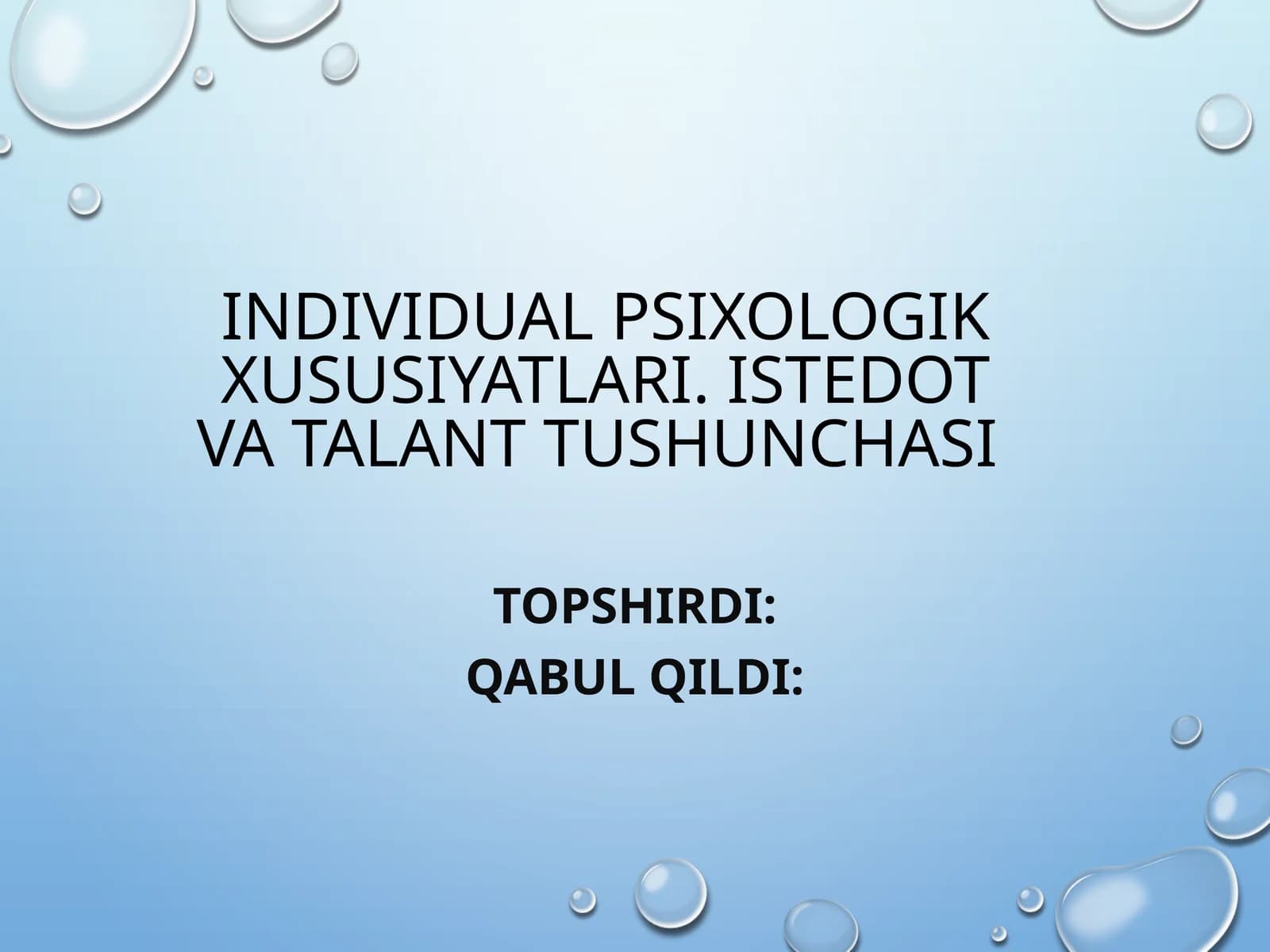 individual psixologik xususiyatlari