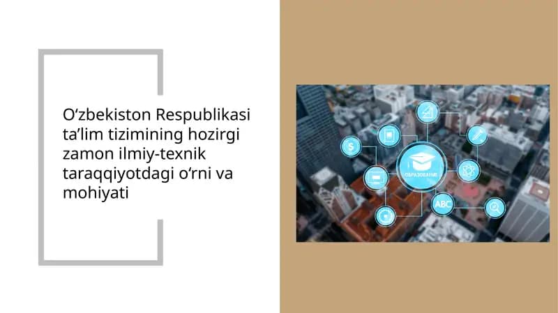 O'zbekiston Respublikasi ta'lim tizimi
