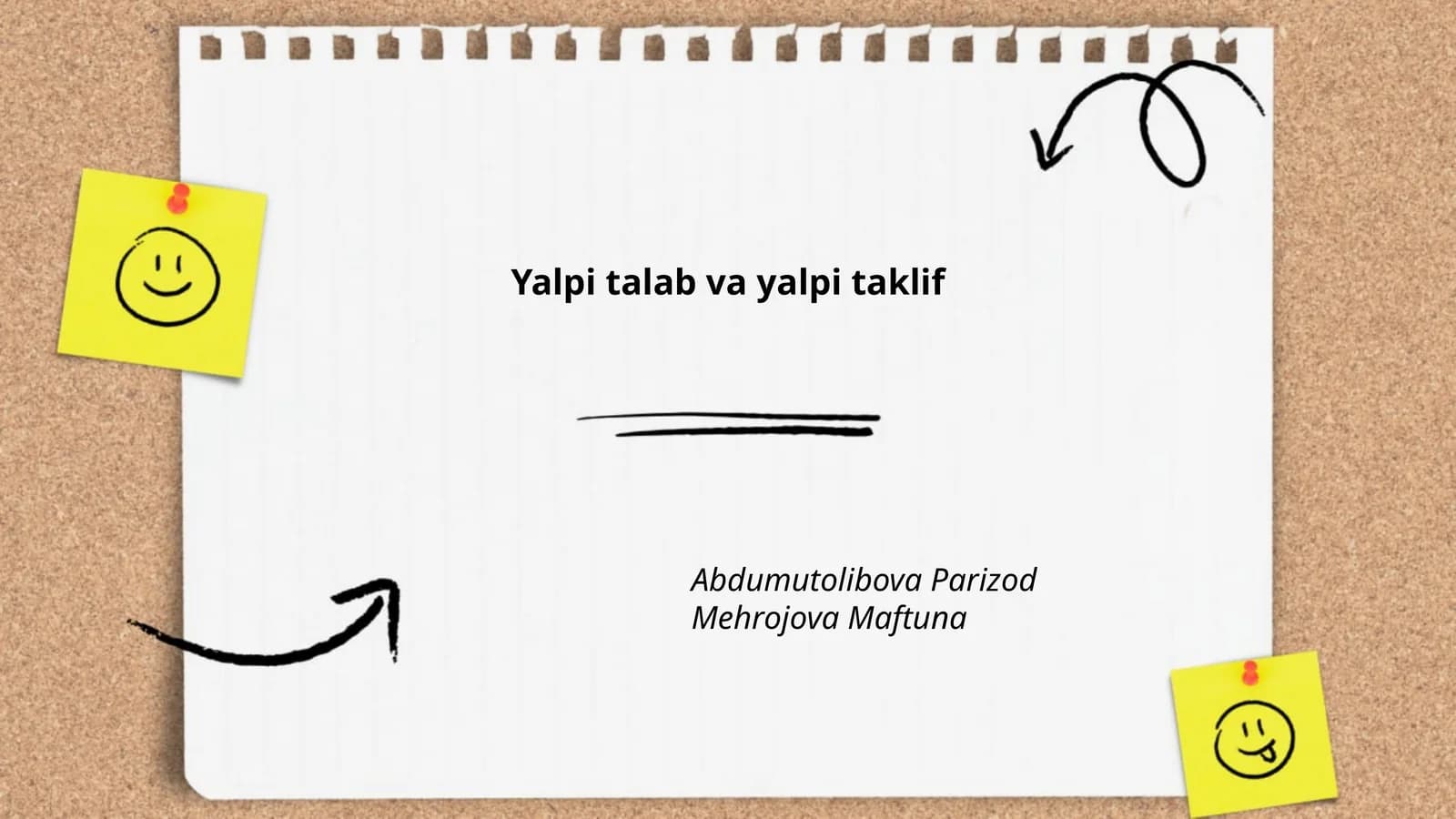 Yalpi talab va yalpi taklif