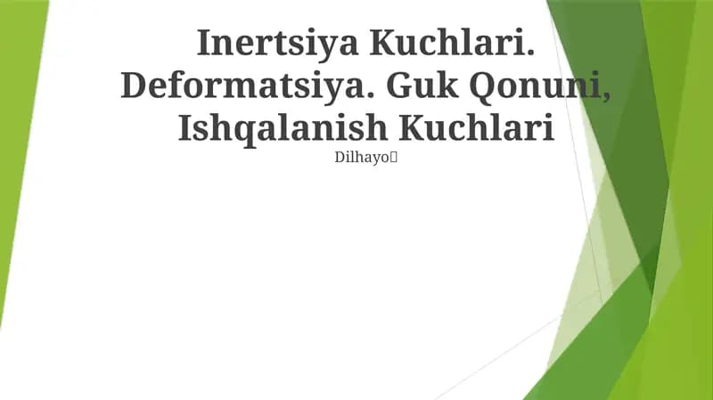 Inertsiya Kuchlari