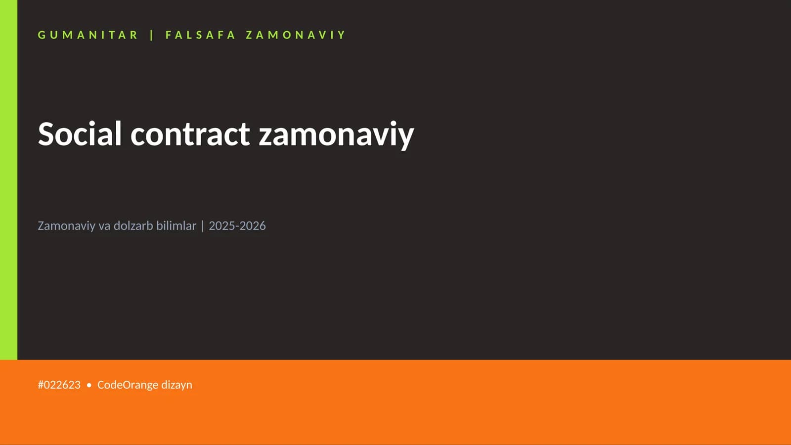 Social contract zamonaviy