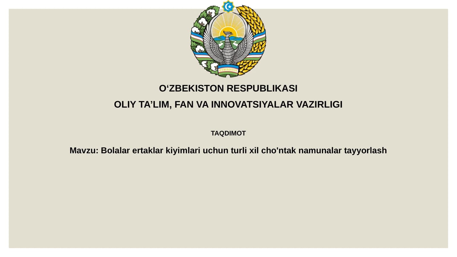 Bolalar ertak kiyimlari uchun turli cho'ntak namunalar tayyorlash