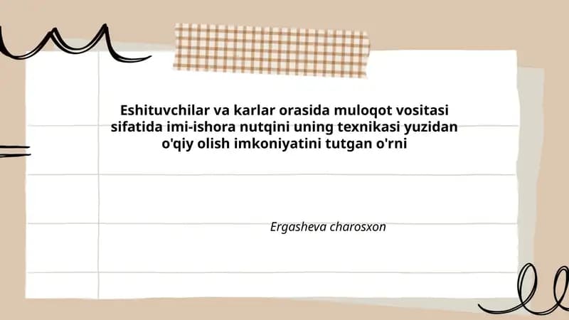 Ergasheva charosxon