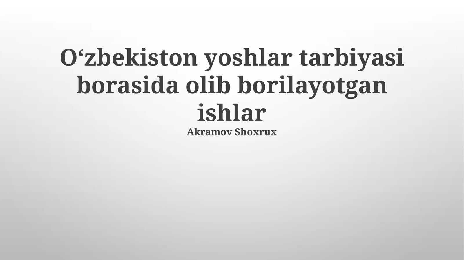 Oila va maktab hamkorligi