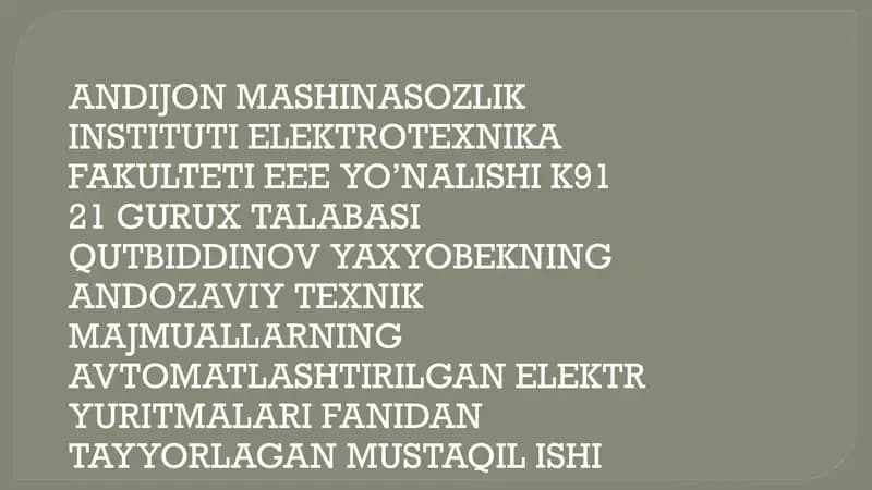 Elektr Yuritmalari