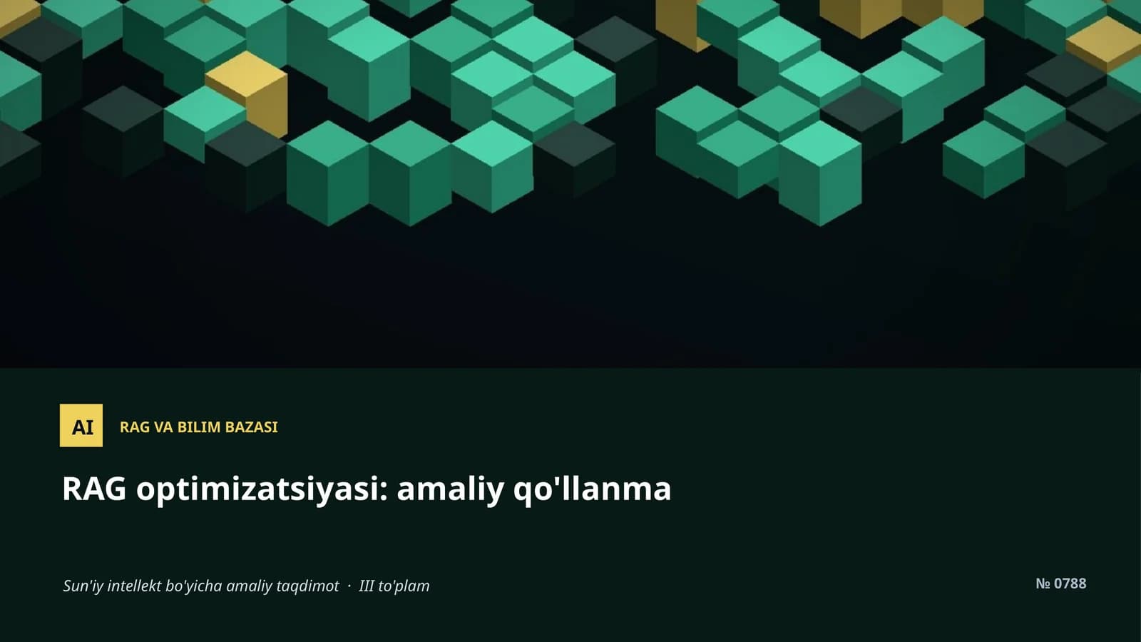 RAG VA BILIM BAZASI