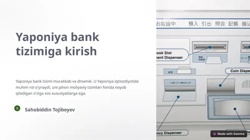 Yaponiya bank tizimi