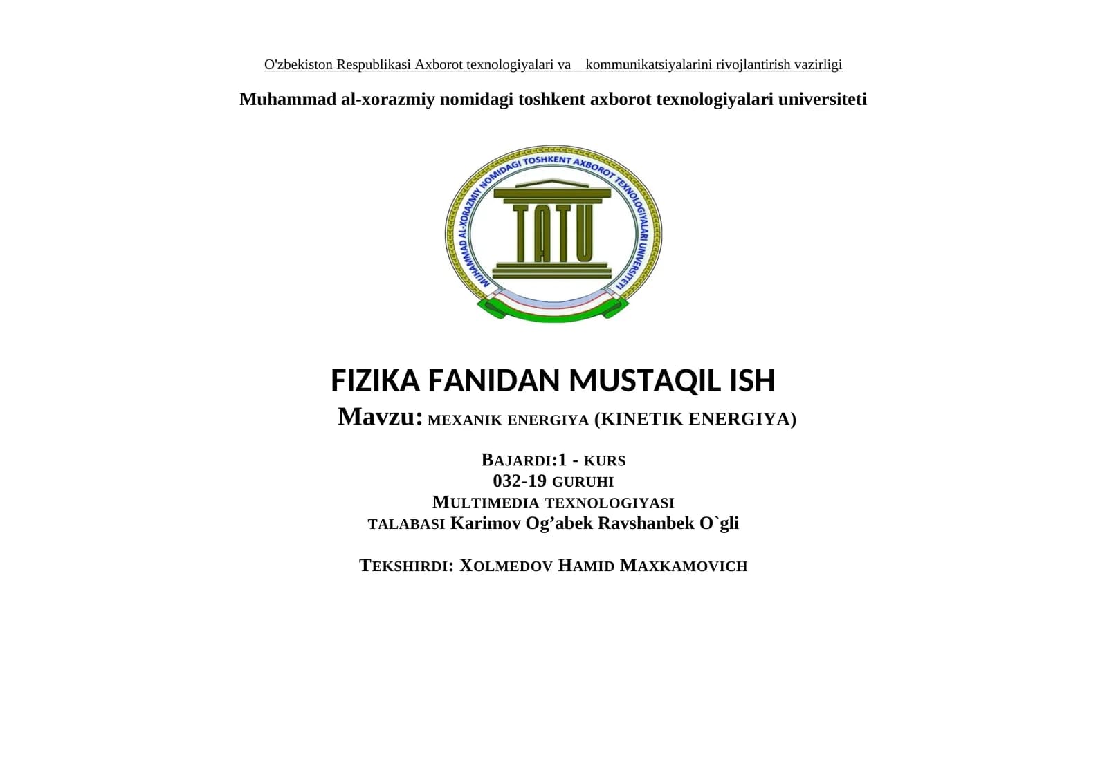 Fiziologik kasalliklarning umumiy tavsifi