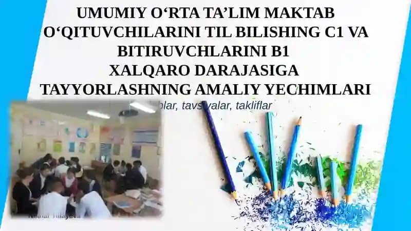 XALQARO DAVLAT TA'LIM STANDARTI